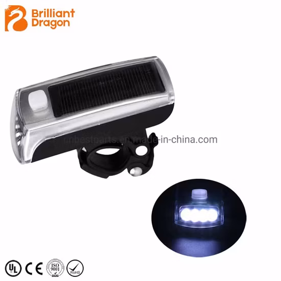 Solar Power Rechargeable Bike Light LED Bicycle Tail Light with Horn