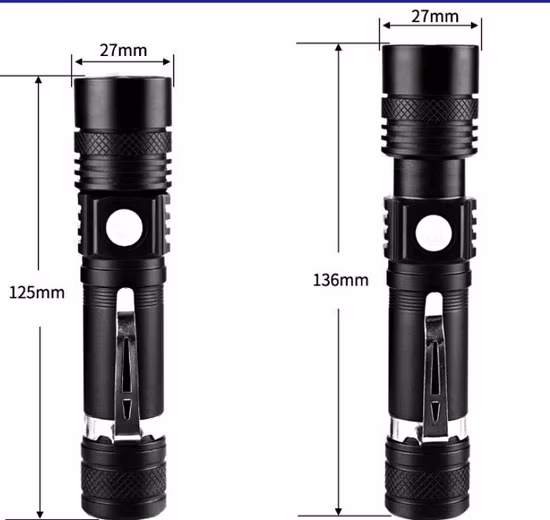 다기능 LED 캠핑 조명, 강력한 T6 방수 LED 손전등