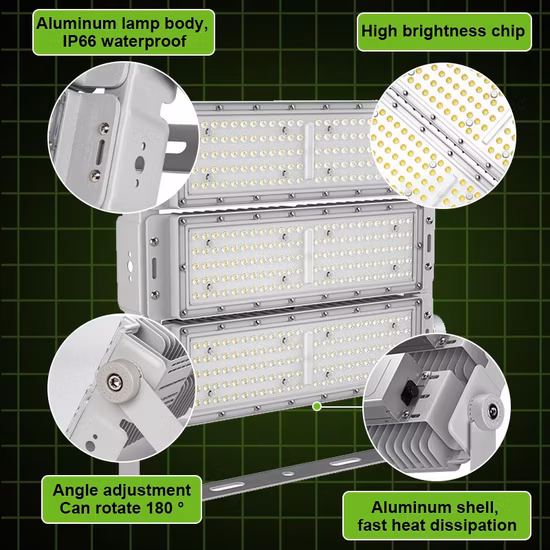 OEM 경기장 야외 모든 스포츠 자전거 액세서리 IP67 400W 500W 태양 LED 홍수 가격 방글라데시 방수 콜드 시계 빛